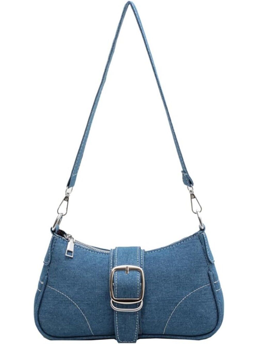 Denim Purse for Women, Vintage Y2K Denim Shoulder Bag Retro Jean Purse Underarm